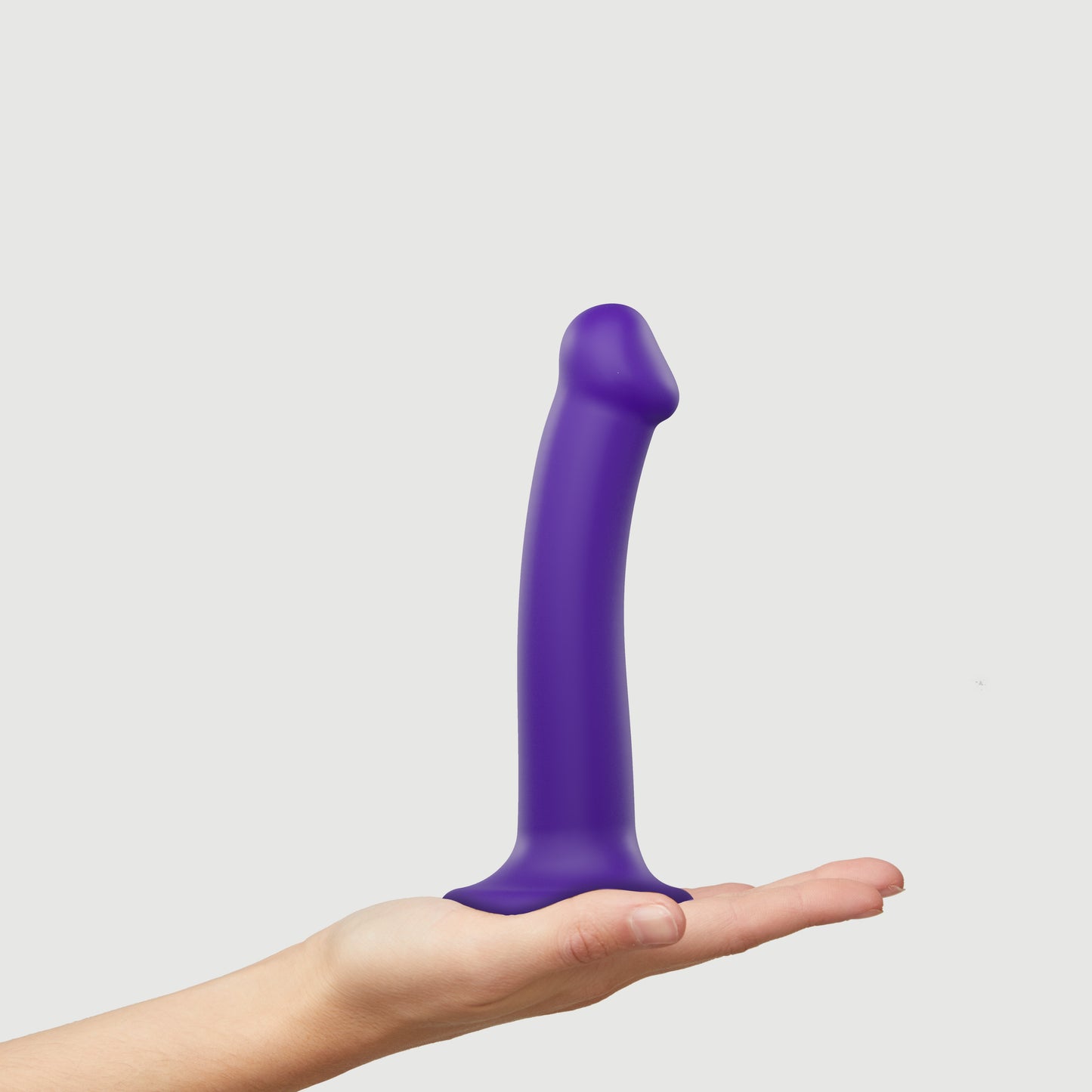 Bendable dual-density strap-on dildo
