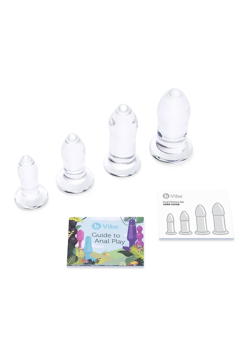 Anal Dilator Set - glass anal plug set