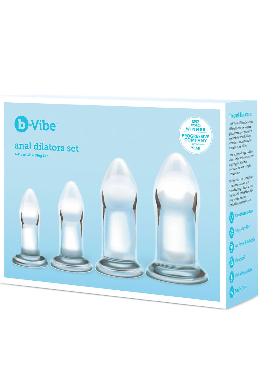 Anal Dilator Set - glass anal plug set