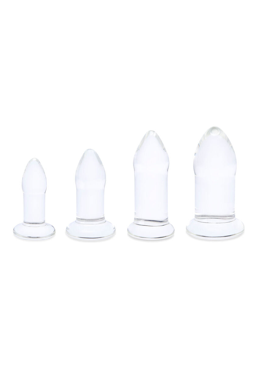 Anal Dilator Set - glass anal plug set