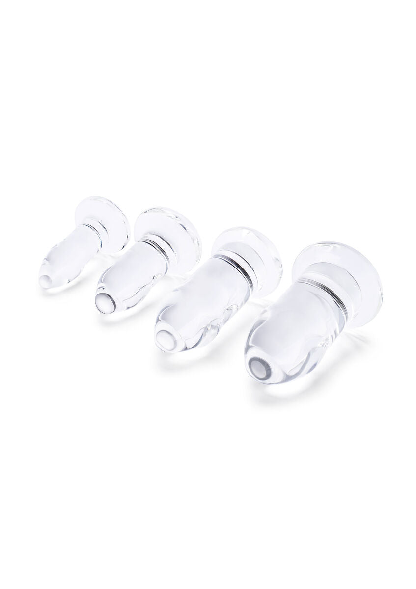 Anal Dilator Set - glass anal plug set