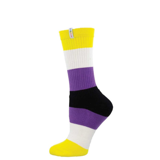 Non-binary Pride socks