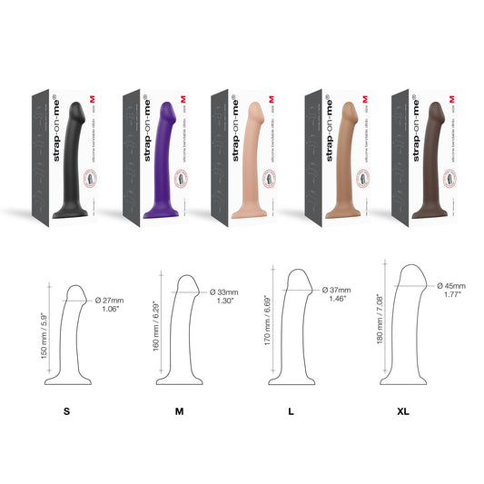 Bendable dual-density strap-on dildo