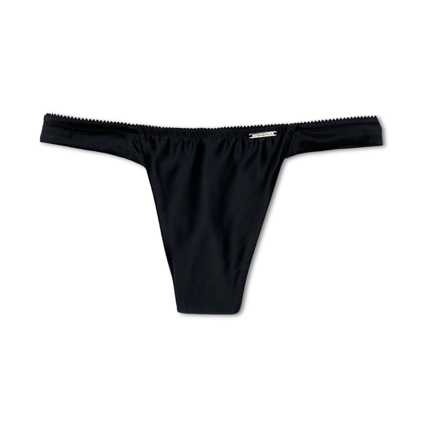 Cute Satin Thong - tucking thong