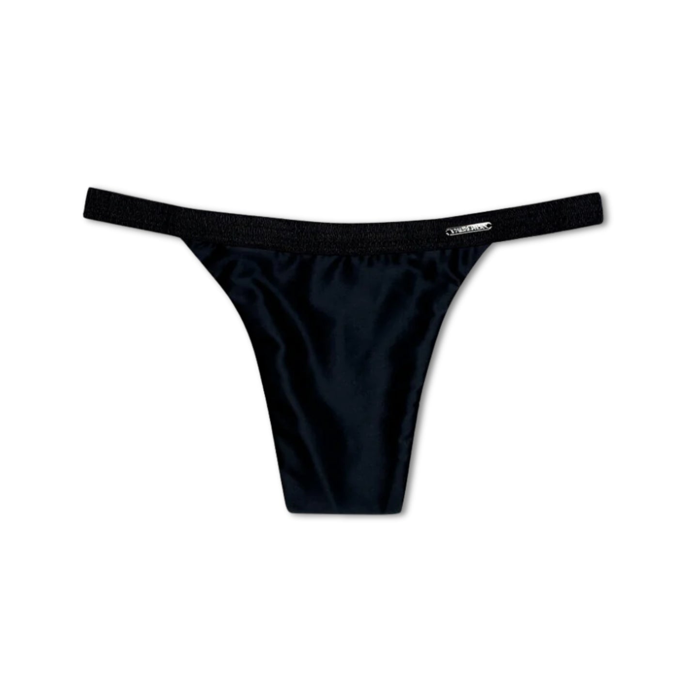 Divine Satin Thong - Tucking Thong - Boldly Black