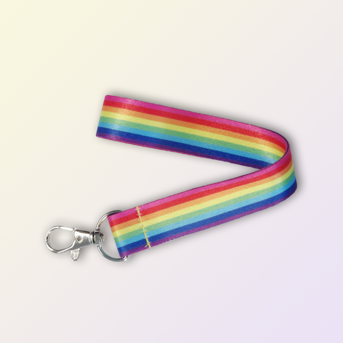8-Stripe Pride Wristlet Keychain (Gilbert Baker)