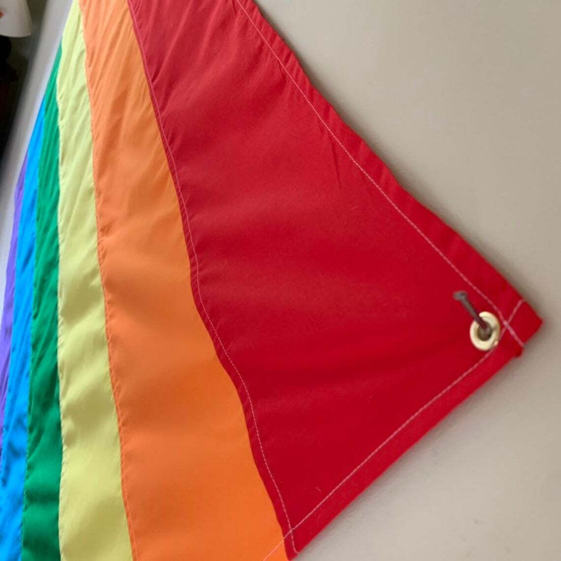 Hand-sewn Rainbow Pride flag