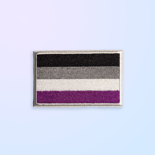 Aseksuaali Pride kangasmerkki