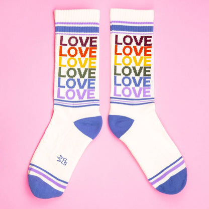 "Rainbow Love" socks