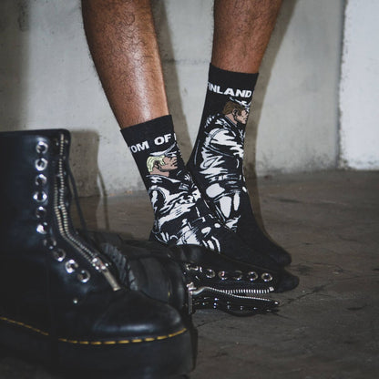 "LEATHER DUO" Tom of Finland socks