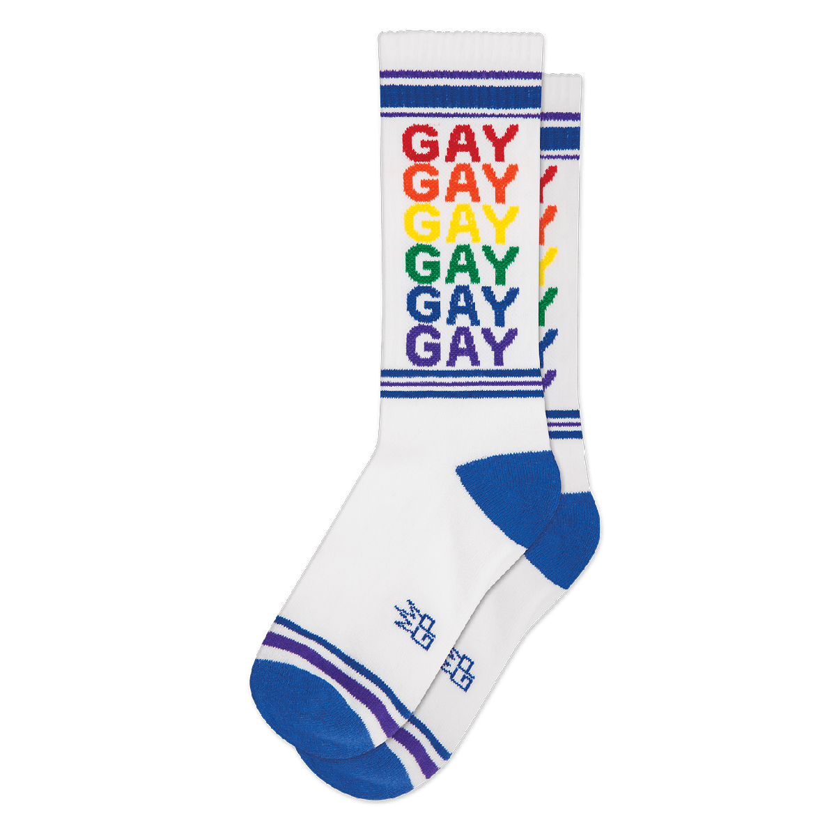 "GAY RAINBOW" socks