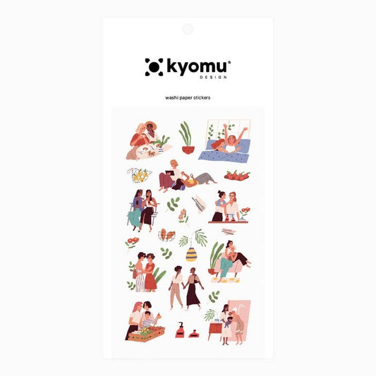 Female couples - washi stickers