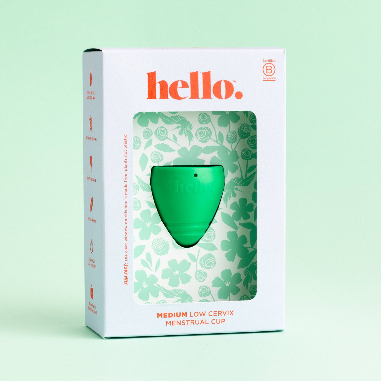 Hello Cup Low Cervix - moon cup for low cervix