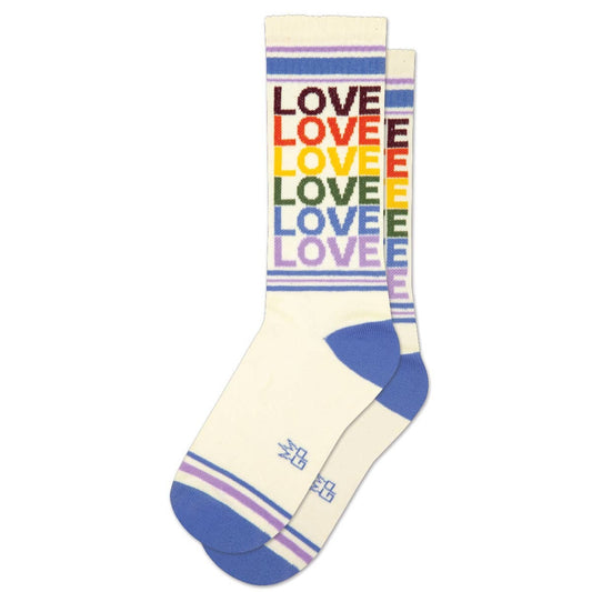 "Rainbow Love" socks