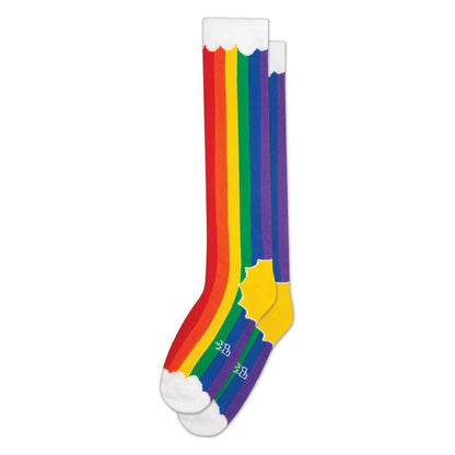 "RAINBOW CLOUDS" knee socks