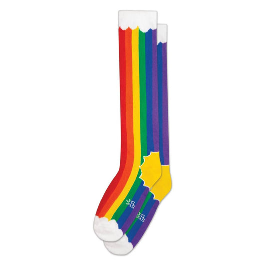 "RAINBOW CLOUDS" knee socks