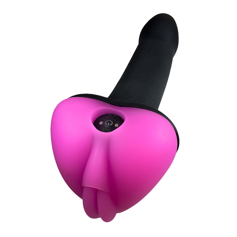 Cap pad/stimulator for strap-on dildos