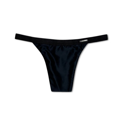 Divine Satin Thong - Tucking Thong - Boldly Black