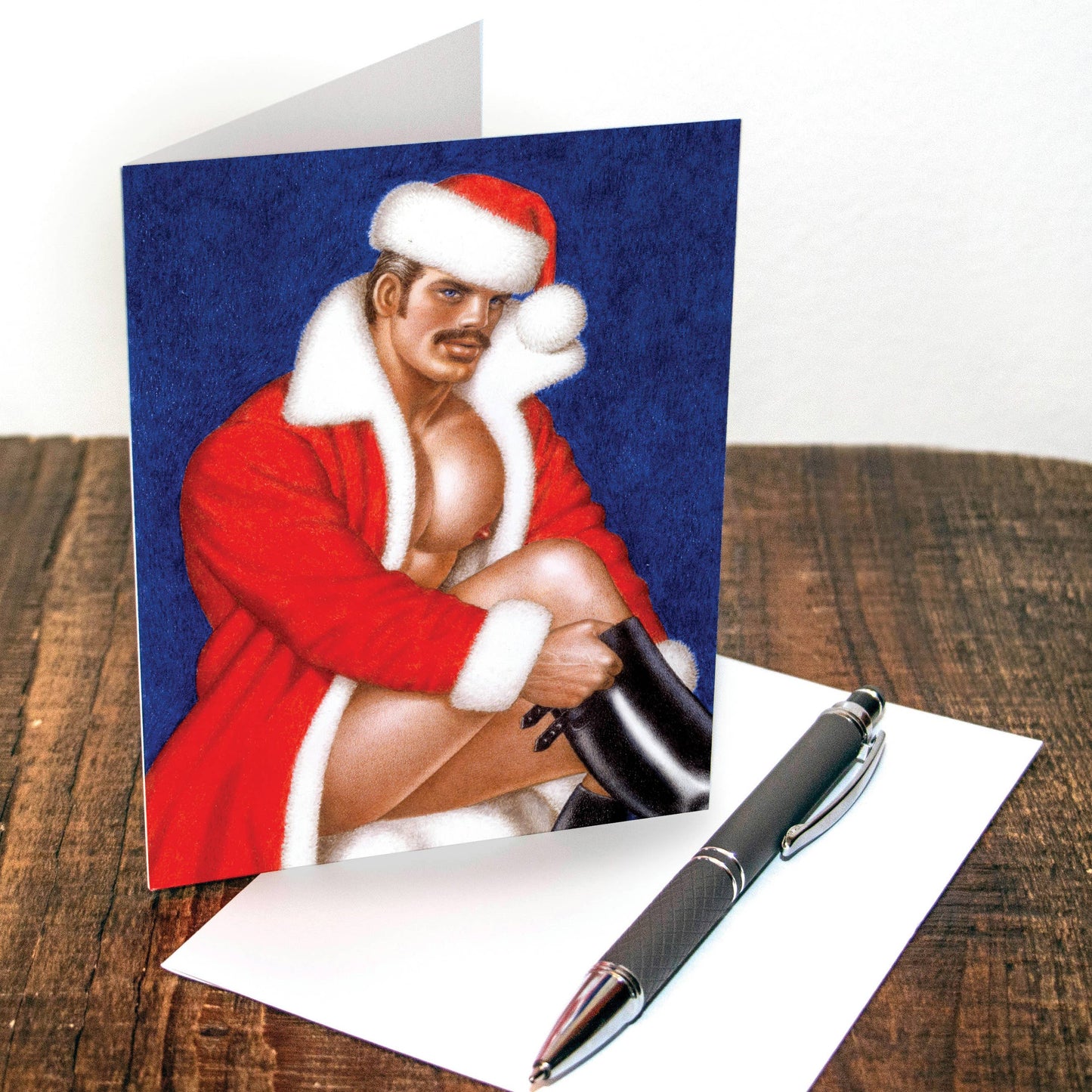 "Sexy Santa" Tom of Finland joulukortti setti 8 kpl