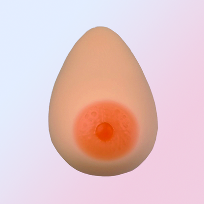 Self-adhesive silicone breast prostheses - teardrop