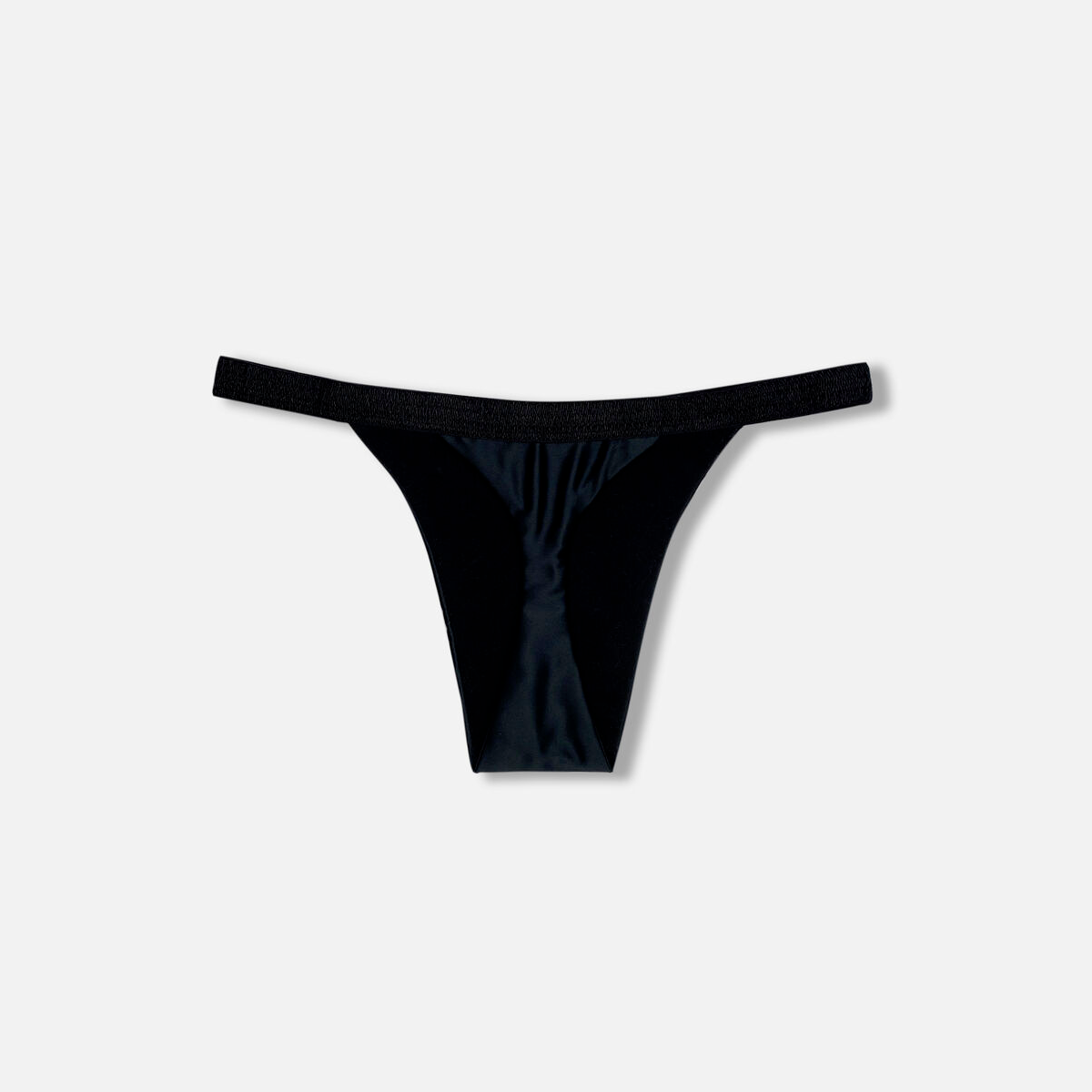 Divine Satin Thong - Tucking Thong - Boldly Black