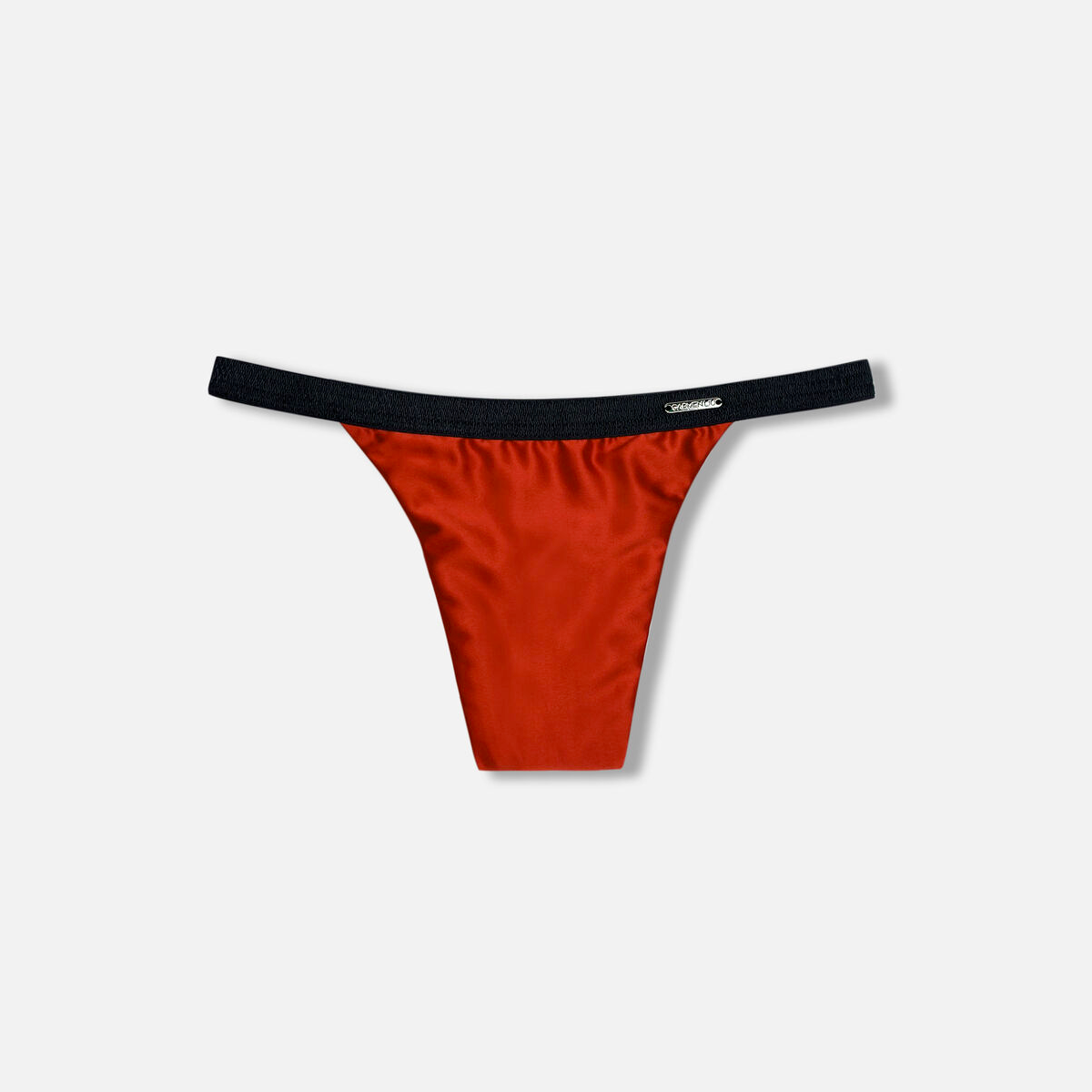 Divine Satin Thong - Tucking Thong - Thorn Red