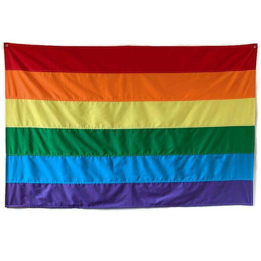 Hand-sewn Rainbow Pride flag