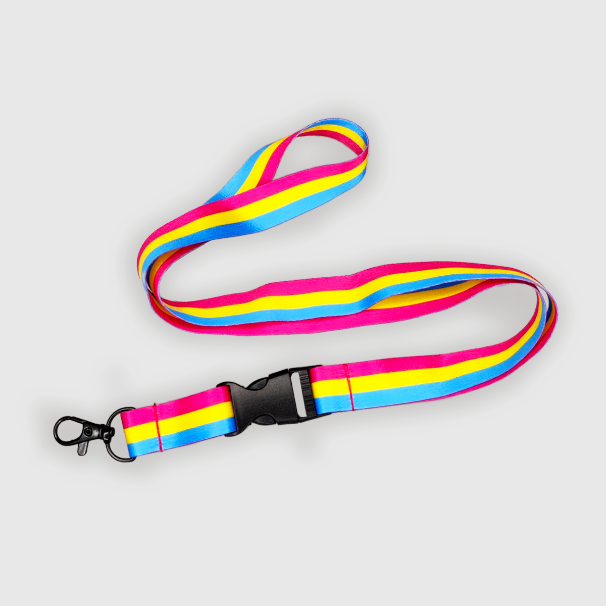 Pansexual Pride key chain with clip