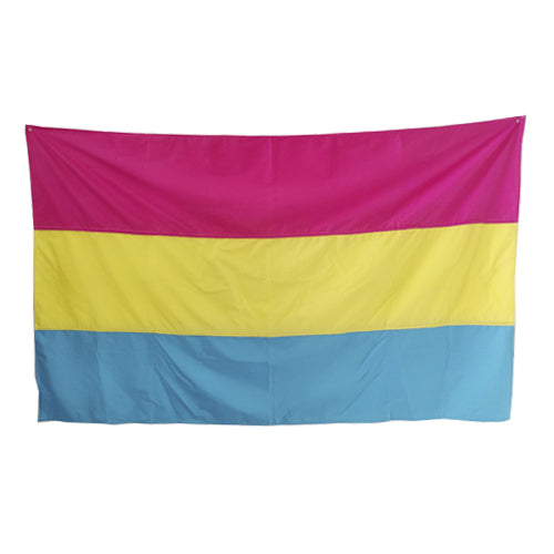 Hand-stitched Pansexual Pride flag