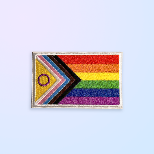 New Progress Pride kangasmerkki