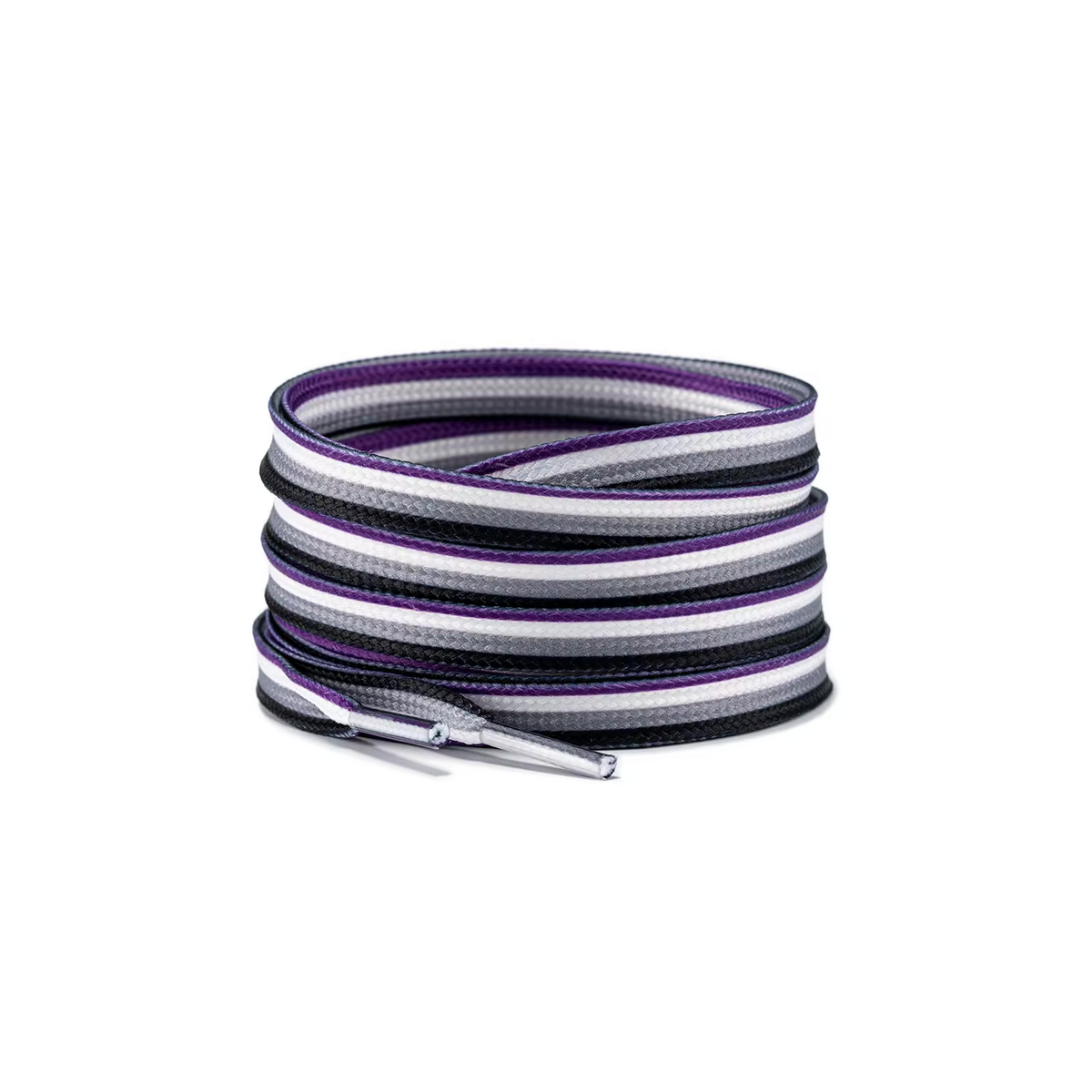 Asexual Pride shoelaces